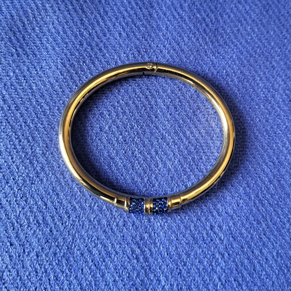 Michael Kors Gold Bracelet with Blue Accents